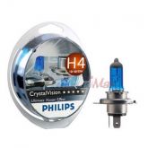 Lâmpada Crystal Vision H4 Philips Super Branca